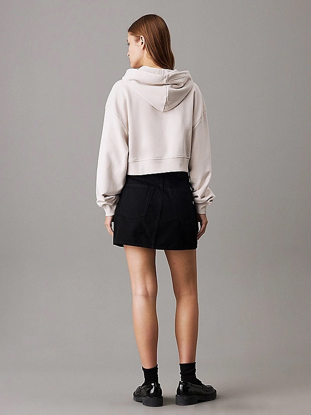 CALVIN KLEIN WOVEN LABEL HOODIE