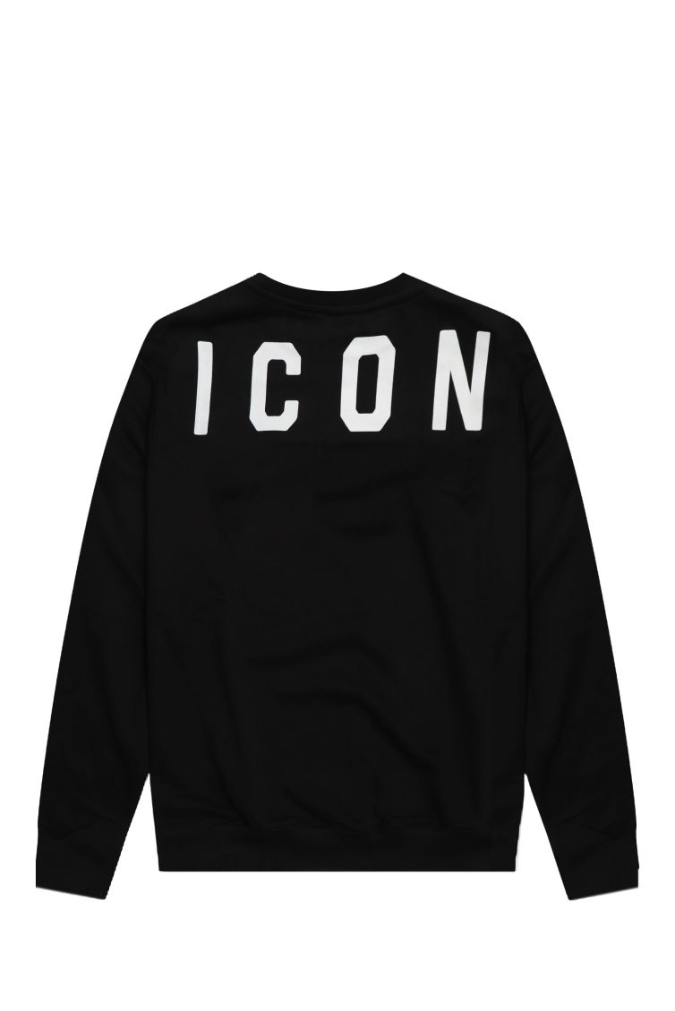ICON SUDADERA CUELLO REDONDO DOBLE LOGO