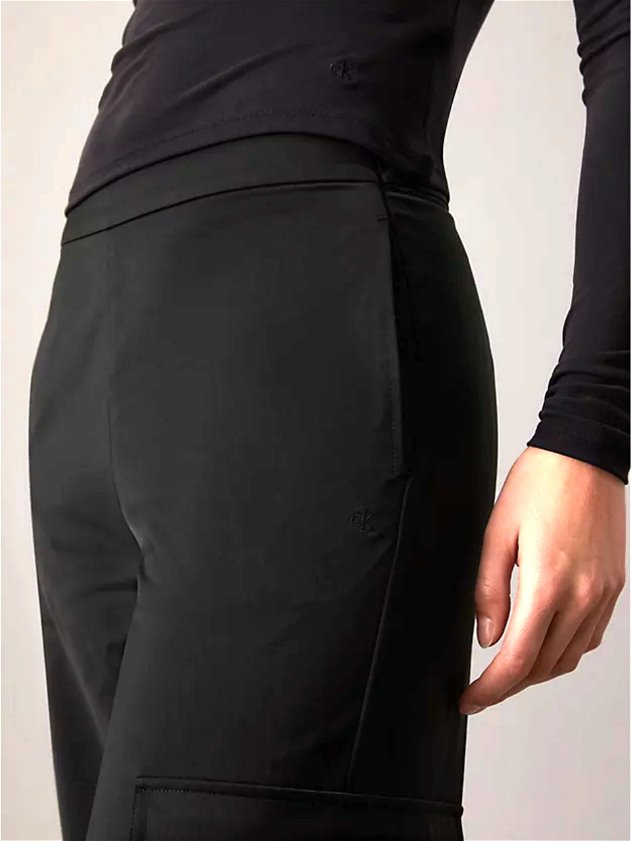 CALVIN KLAIN SATIN CARGO UTILITY PANT