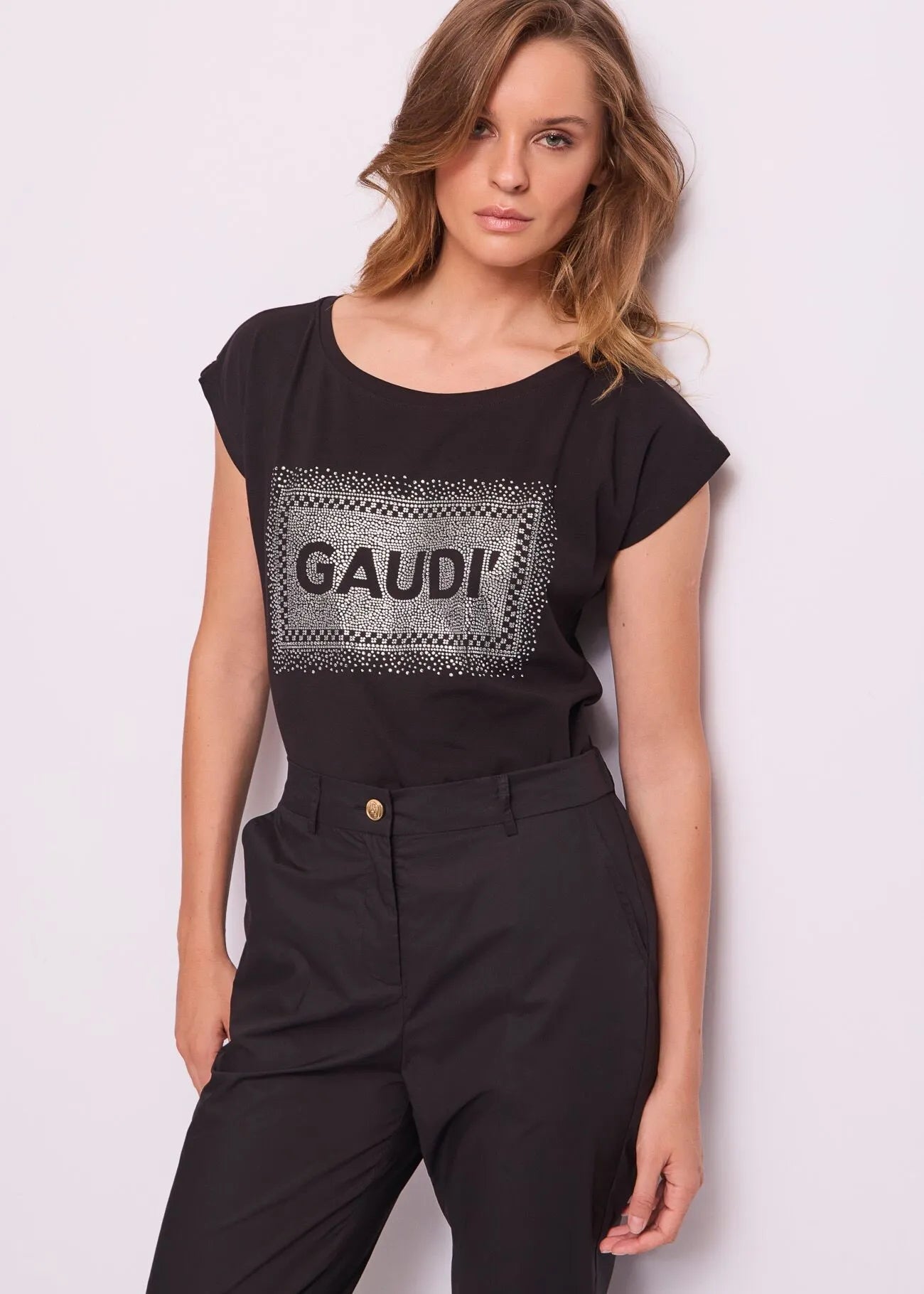 GAUDI' T-SHIRT CON STRASS