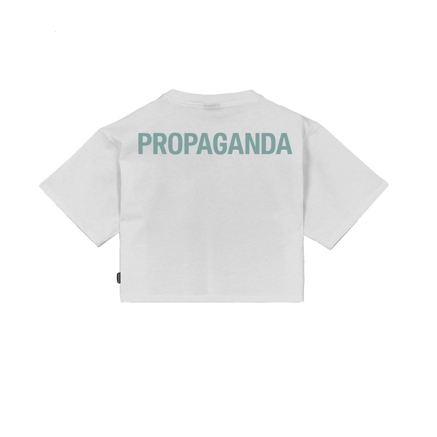 PROPAGANDA CROPPED T-SHIRT M/M 100% COTONE LOGO WOMAN