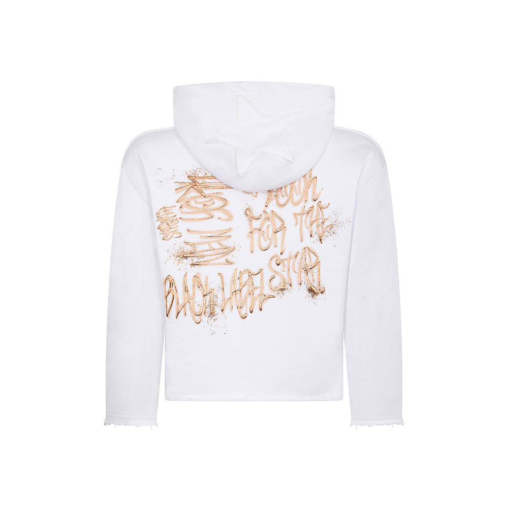 STARTER FELPA CAPPUCCIO CROP BIMBA COTONE