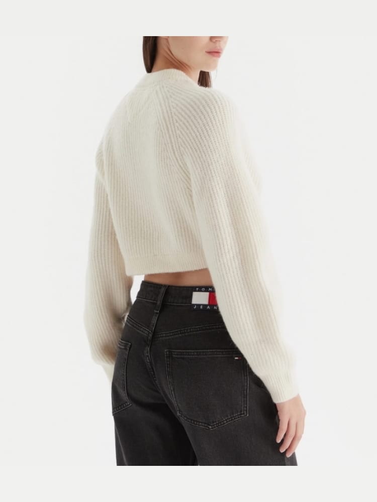 TOMMY JEANS W CROP BADGE SWEATER