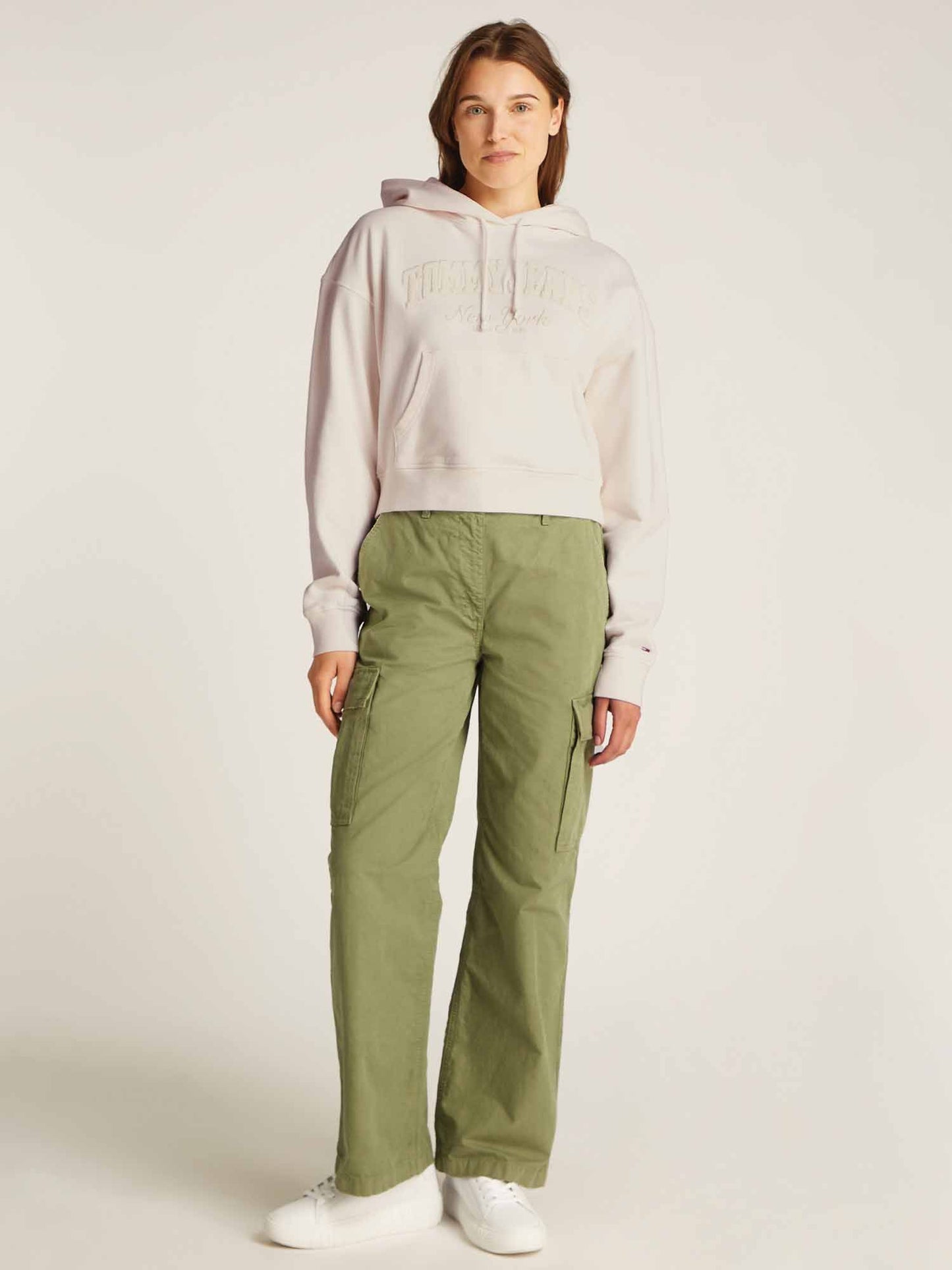 TOMMY JEANS BOXY CRP GMD VARSITY HOODIE