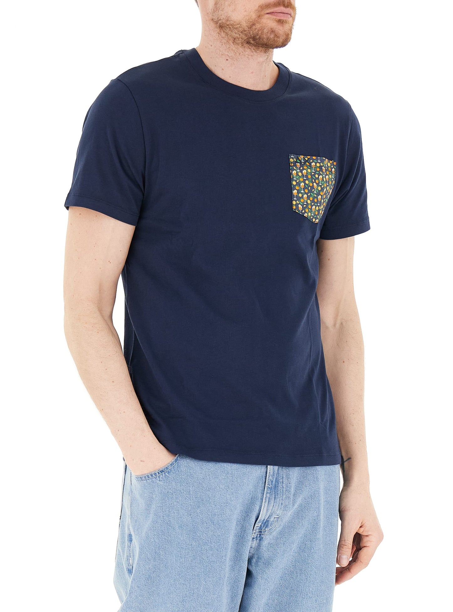 SUN68 T-SHIRT POCKET BEACH
