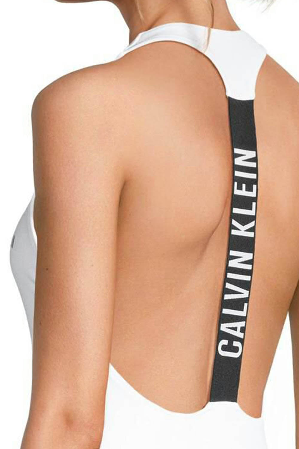 CALVIN KLEIN RACERBACK ONE PIECE-NYLON