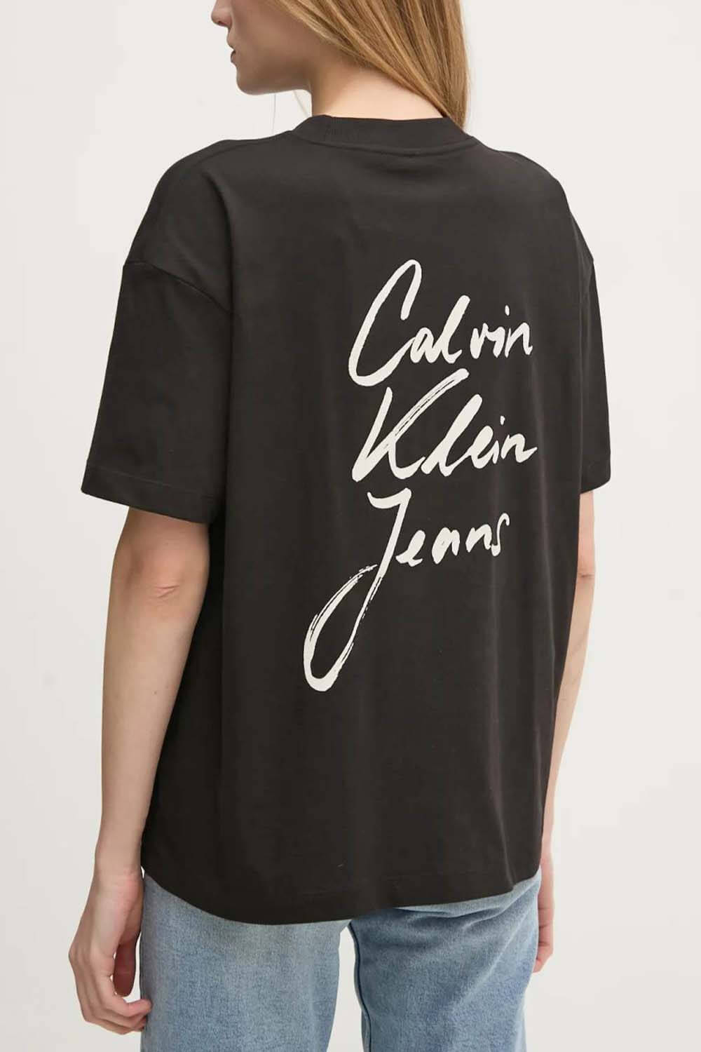 CALVIN KLEIN SCRIPT INSTITUTIONAL BF TEE