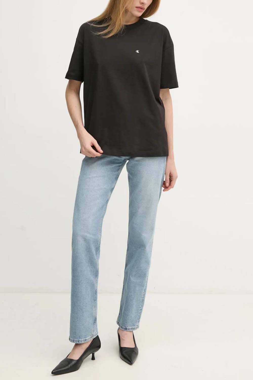 CALVIN KLEIN SCRIPT INSTITUTIONAL BF TEE