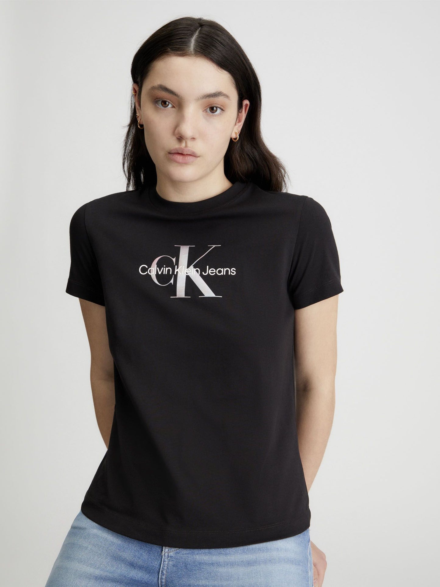 CALVIN KLEIN DIFFUSED MONOLOGO RE TSHIRT MANICA CORTA