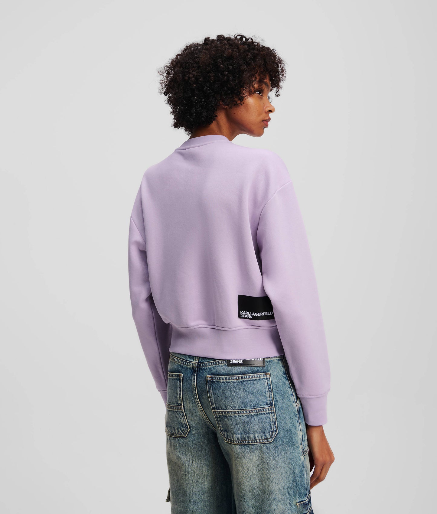 KARL LAGERFELD FELPA IN COTONE MANICA LUNGA