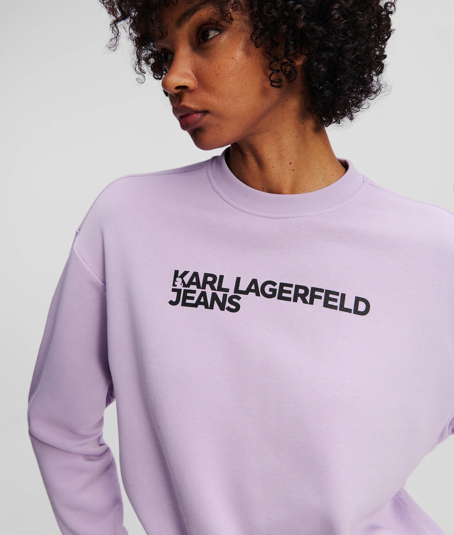 KARL LAGERFELD FELPA IN COTONE MANICA LUNGA
