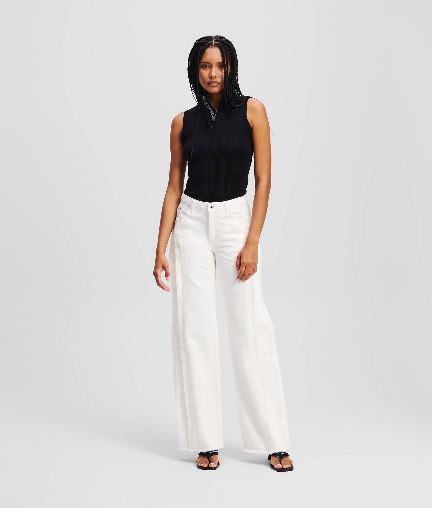 KARL LAGERFELD MR RELAXED SEAMED DENIM