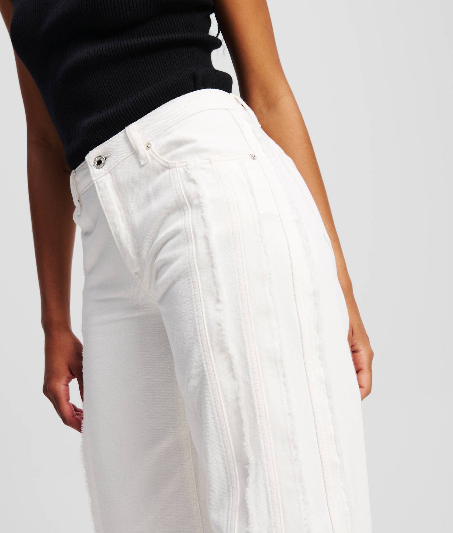KARL LAGERFELD MR RELAXED SEAMED DENIM