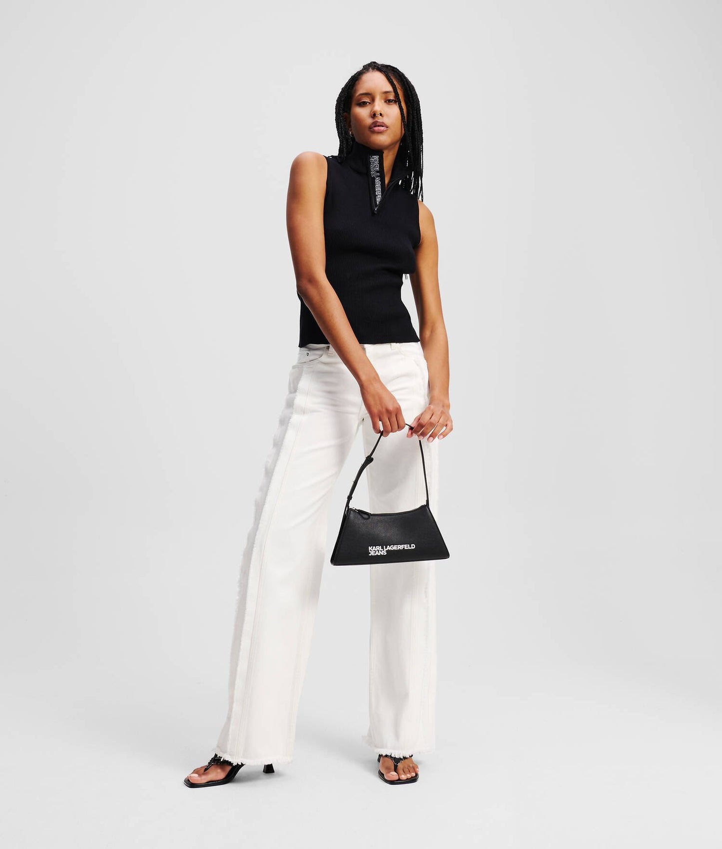 KARL LAGERFELD MR RELAXED SEAMED DENIM
