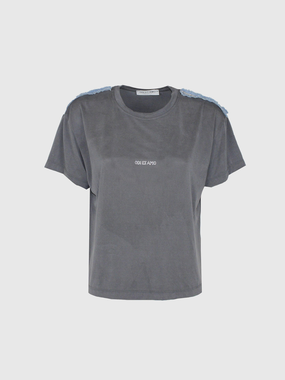 ODI ET AMO T-SHIRT INS.JEANS STRASS
