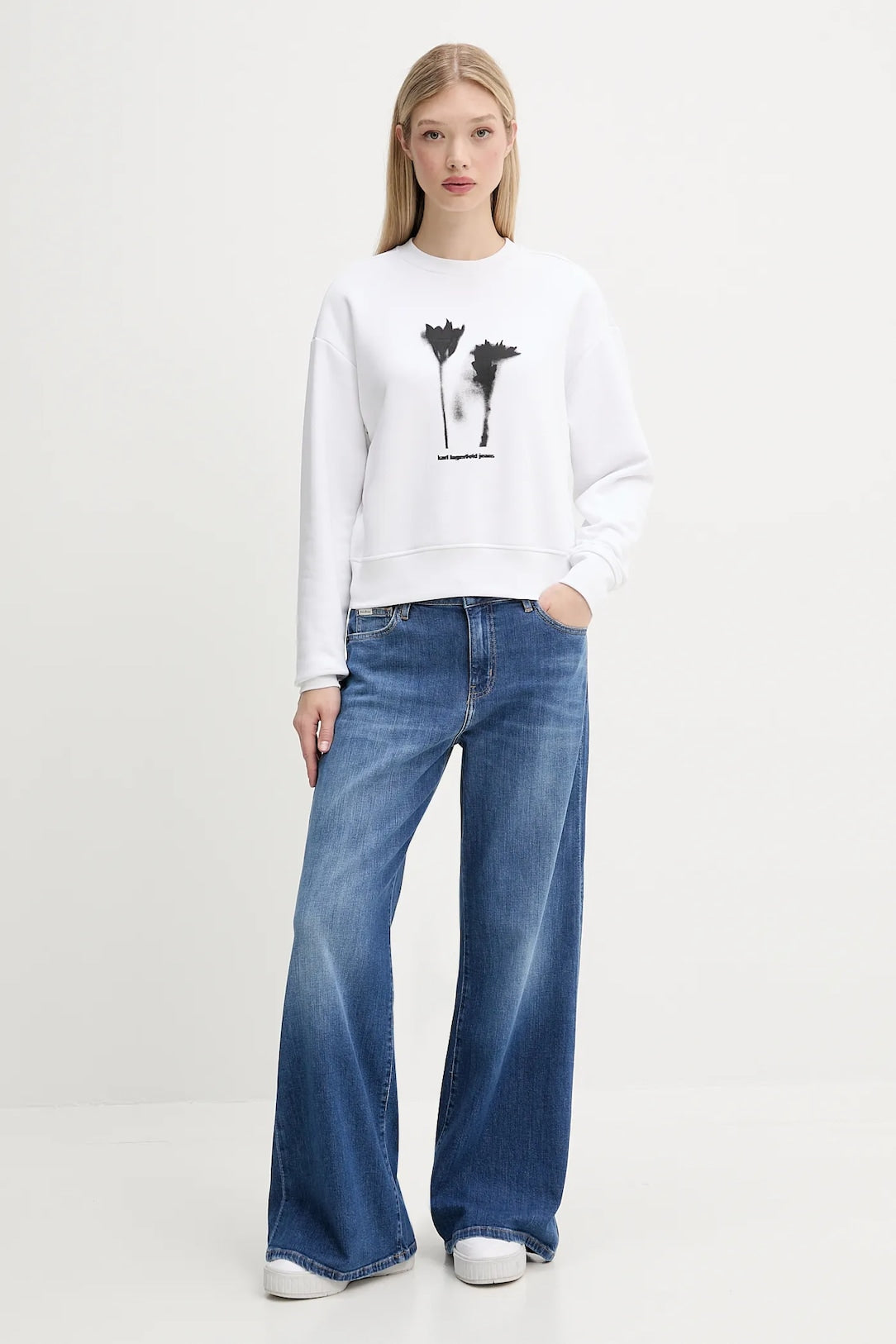KARL LAGERFELD FELPA MANICA LUNGA DONNA