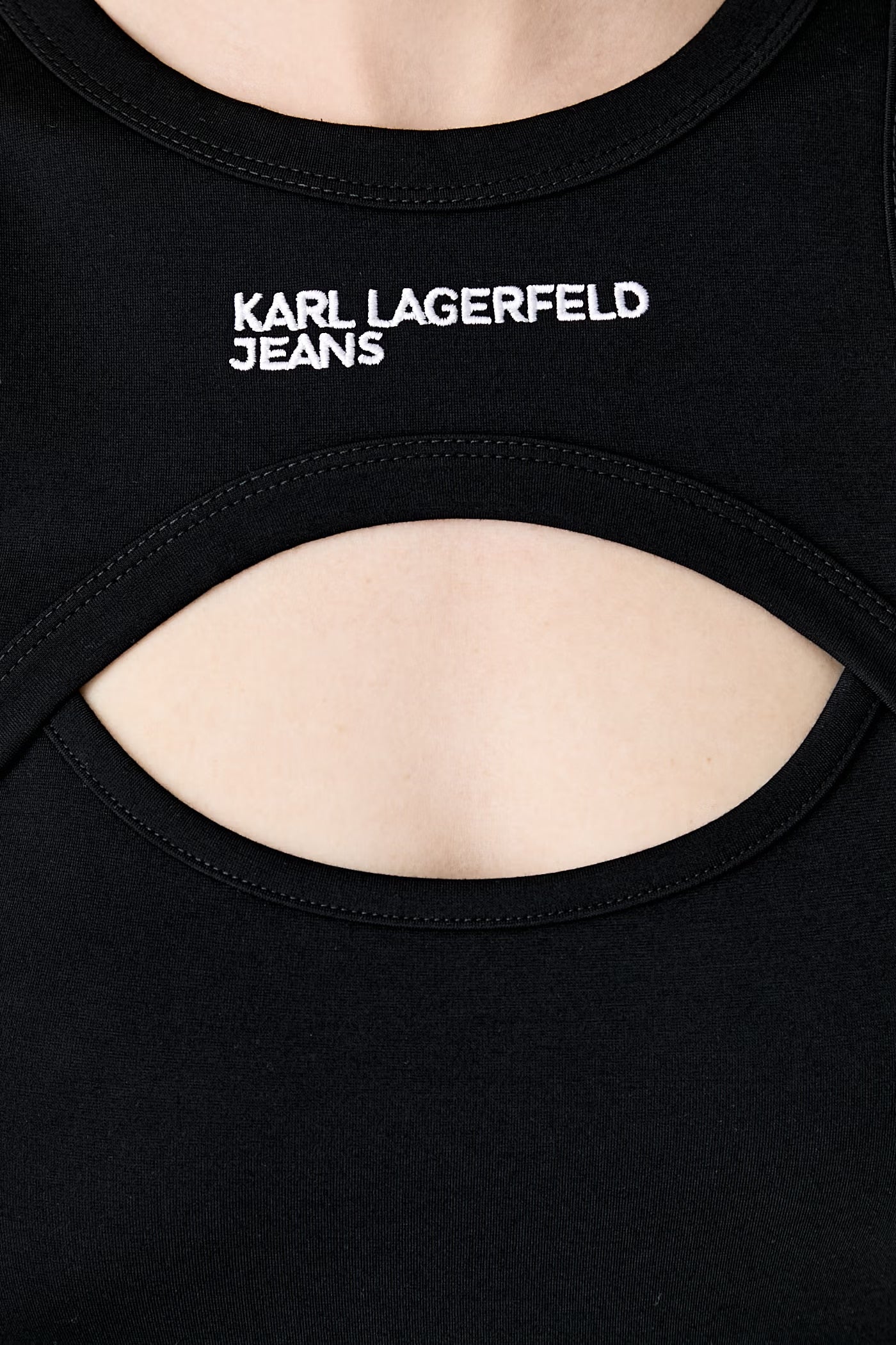 KARL LAGERFELD JEANS RUCHED MAXI DRESS