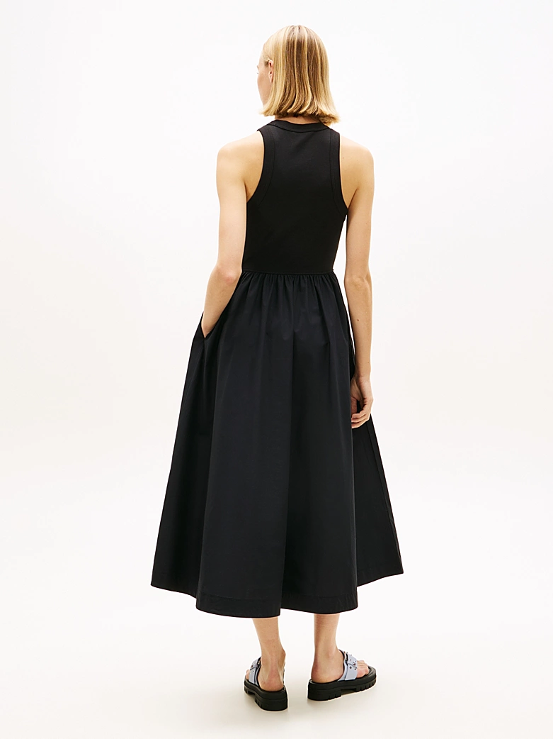 TOMMY JEANS RIB POPLIN TANK DRESS EXT