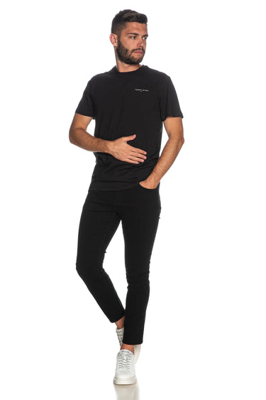 TOMMY JEANS TJM SLIM LINEAR CHEST TEE TEXT