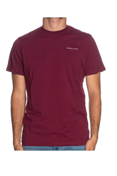 TOMMY JEANS TJM SLIM LINEAR CHEST TEE TEXT