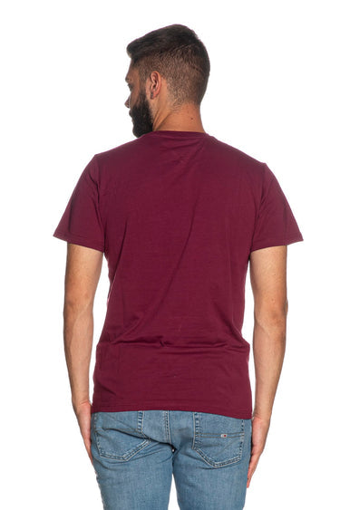 TOMMY JEANS TJM SLIM LINEAR CHEST TEE TEXT
