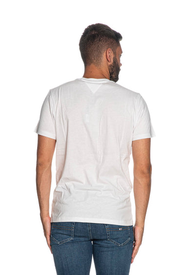 TOMMY JEANS TJM SLIM LINEAR CHEST TEE TEXT