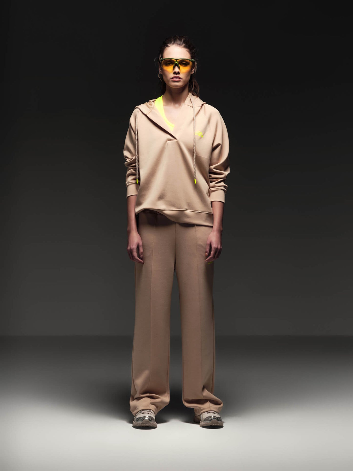 FIVELAB MAGLIA DONNA CON CAPPUCCIO IN VISCOSA