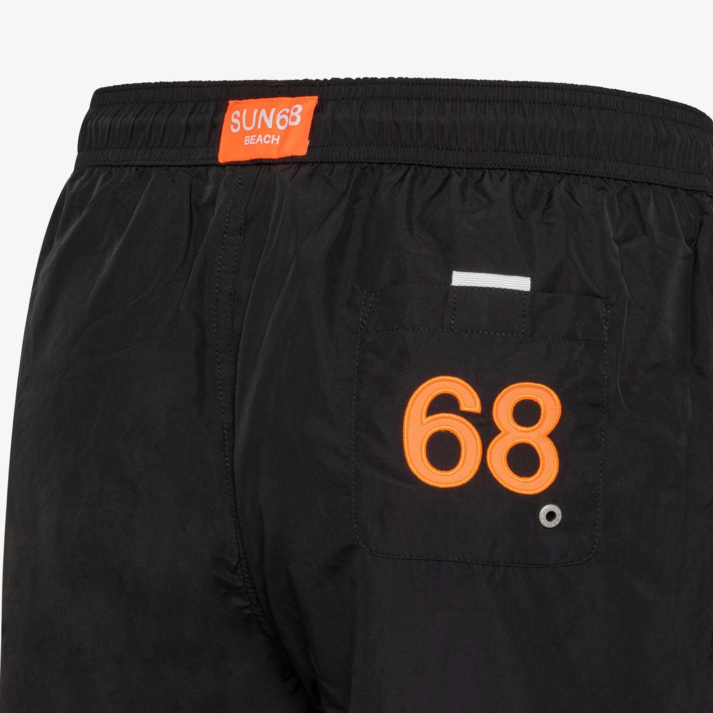 SUN68 SWIM PANT WTH LOGO FLUO