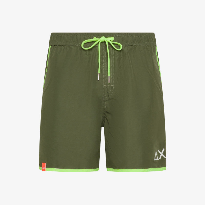 SUN68 SWIM PANT EDGE FLUO