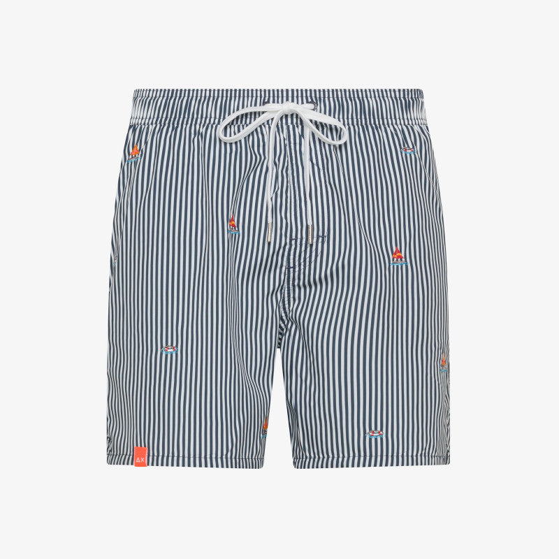 SUN68 SWIM PANT SMALL EMBROIDERY