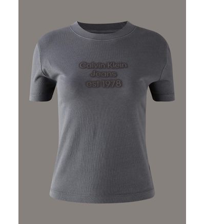 CALVIN KLEIN WASHED PUFF PRINT BABY TEE