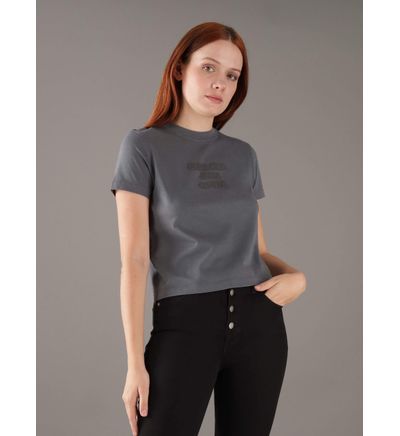 CALVIN KLEIN WASHED PUFF PRINT BABY TEE