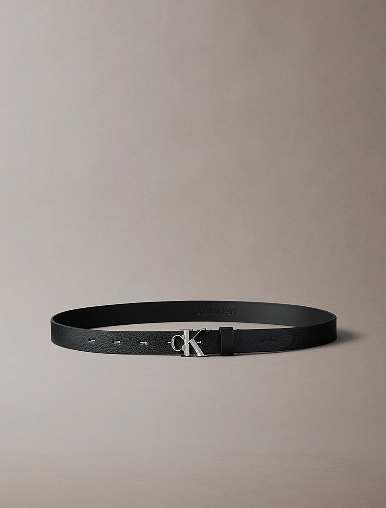 CALVIN KLEIN FACET CK BUCKLE PEBBLE 25MM