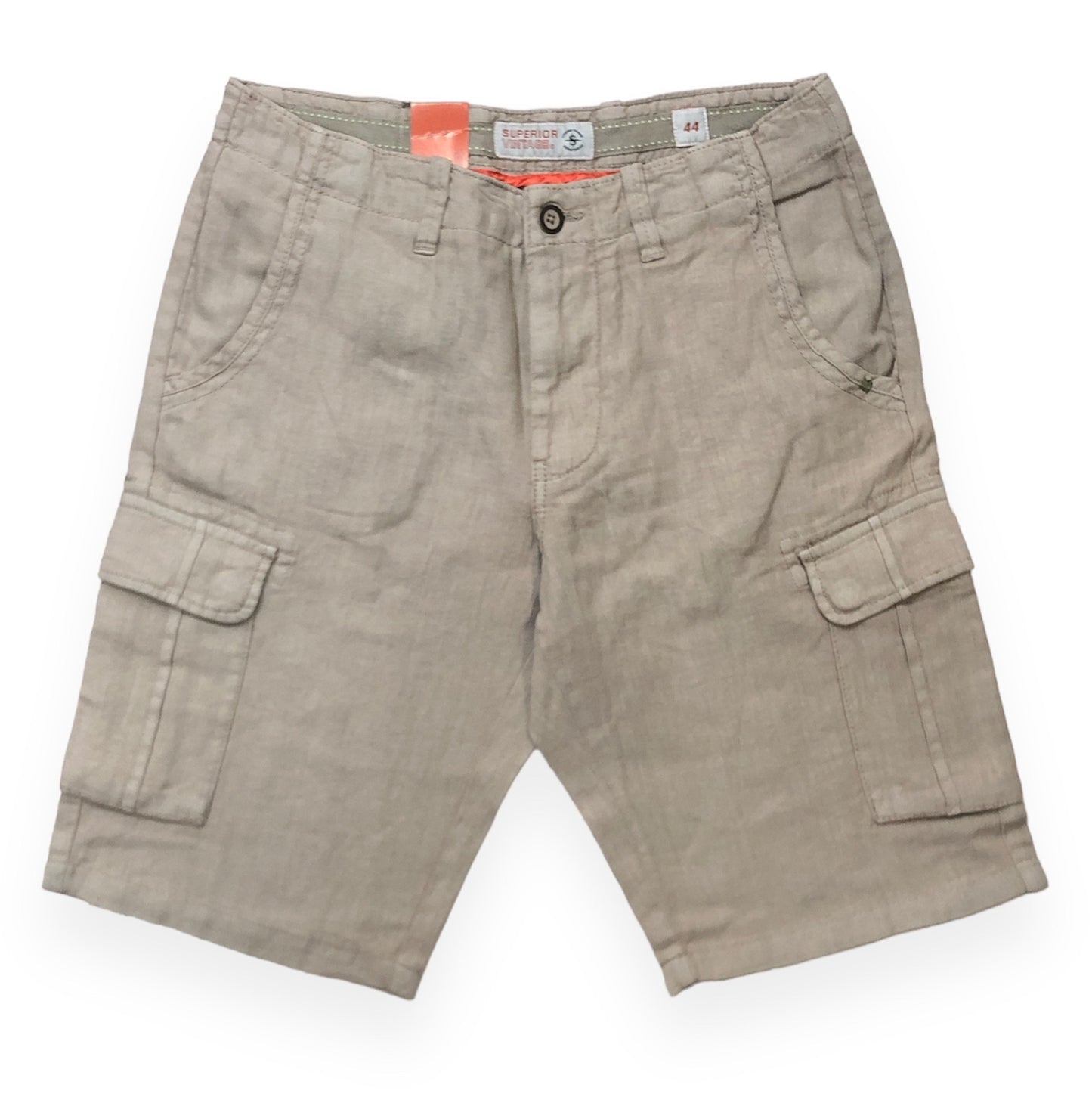 SUPERIOR VINTAGE BERMUDA CARGO TESSUTO LINO
