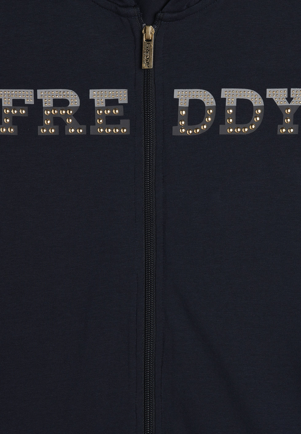 FREDDY FELPA ZIP CON CAPPUCCIO