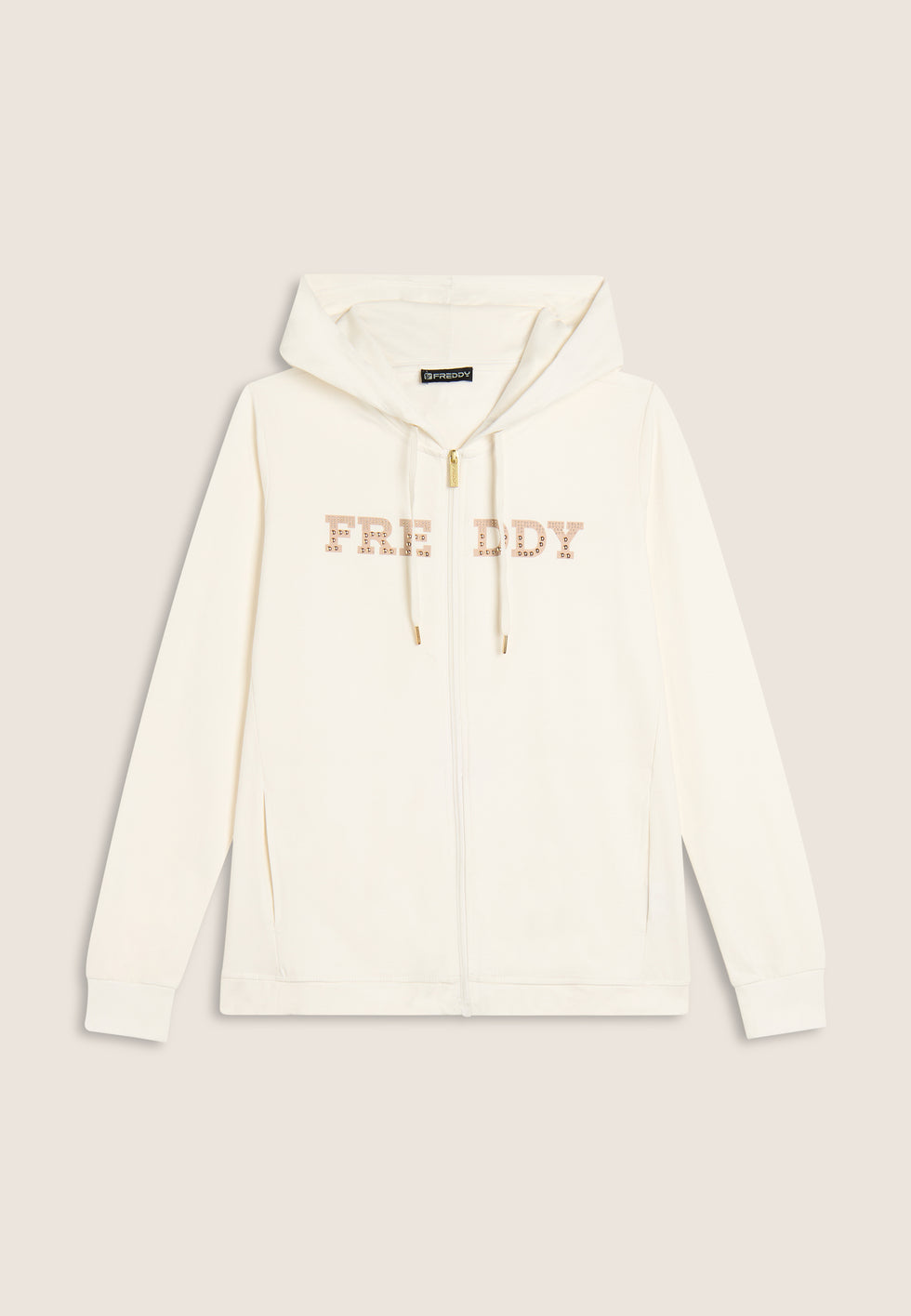 FREDDY FELPA ZIP CON CAPPUCCIO