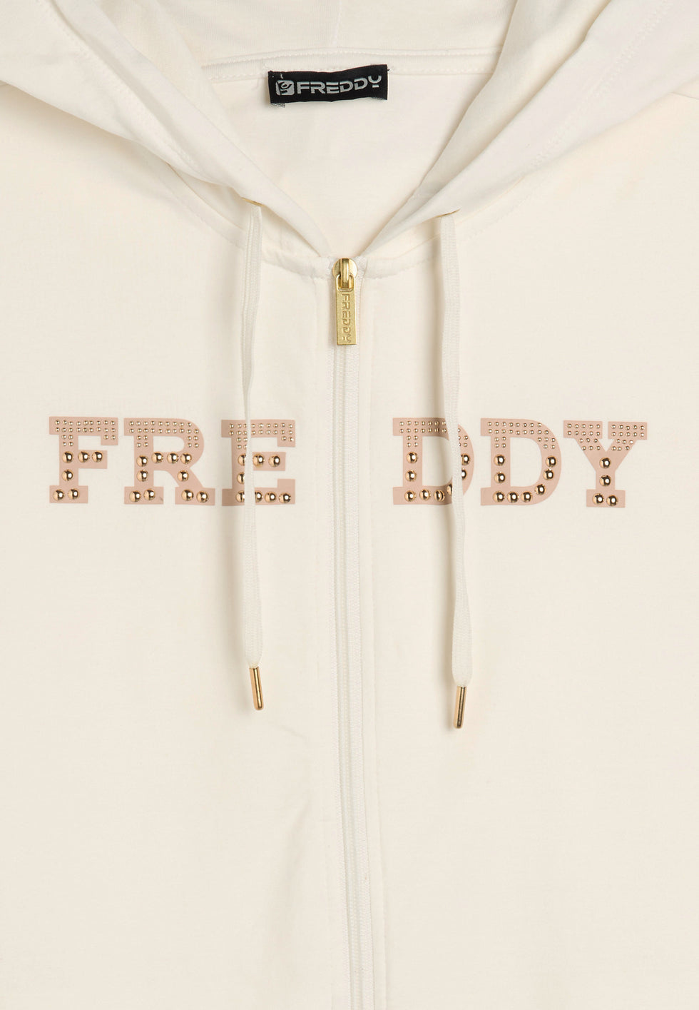 FREDDY FELPA ZIP CON CAPPUCCIO