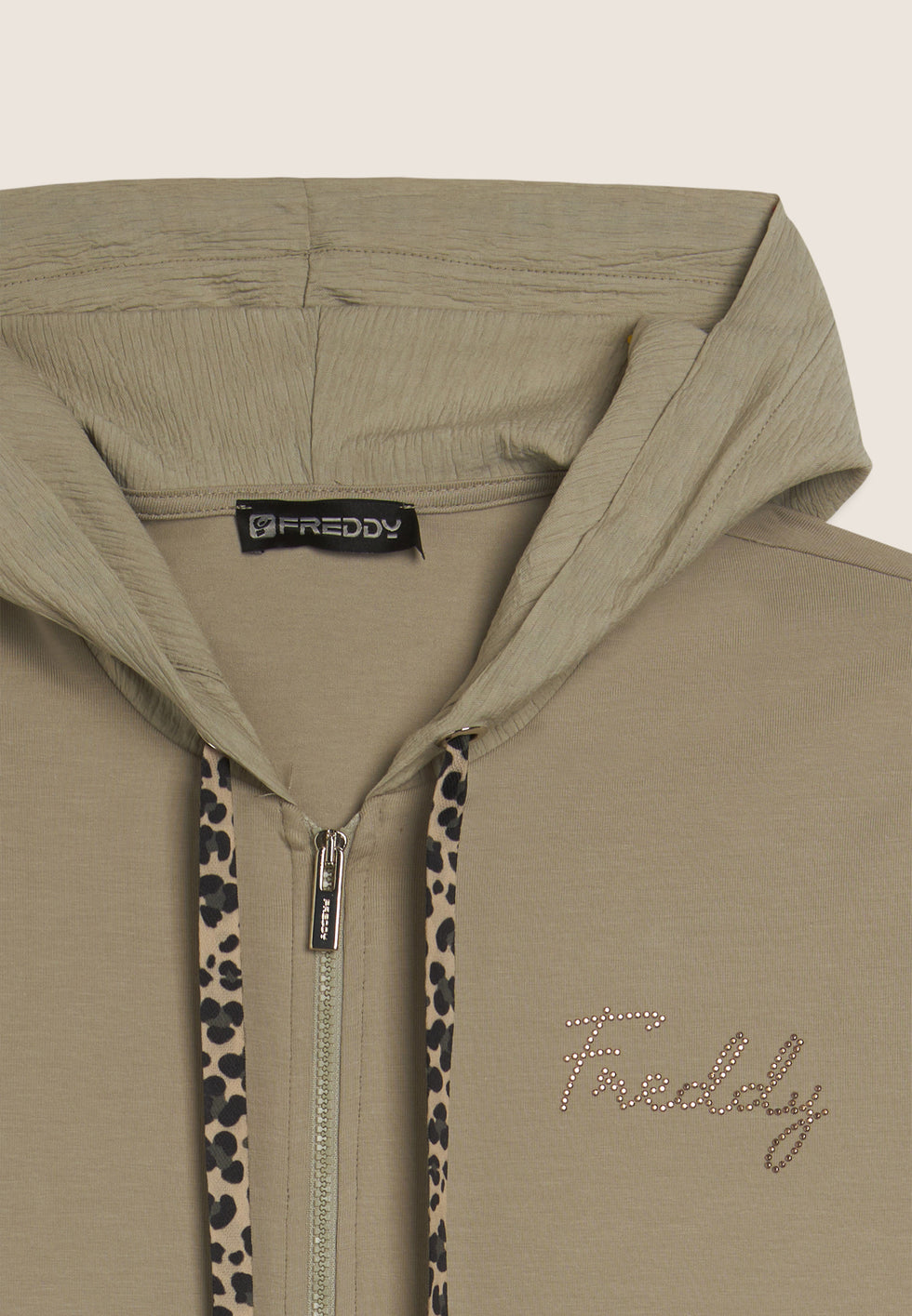 FREDDY FELPA CAPPUCCIO ZIP