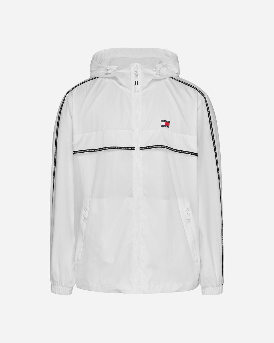 TOMMY JEANS CHICAGO TAPE WINDBREAKER EXT CON CAPPUCCIO