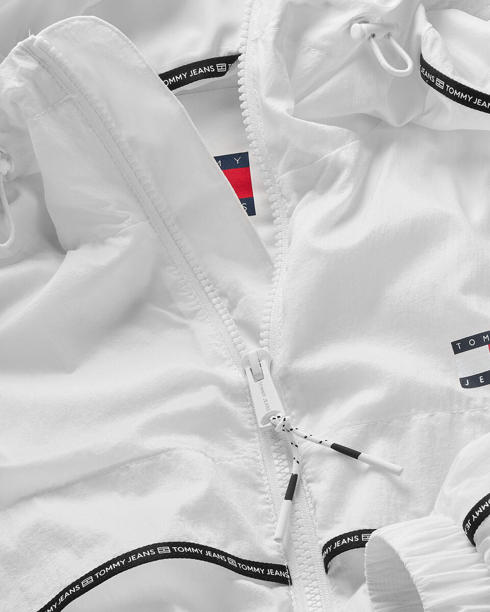TOMMY JEANS CHICAGO TAPE WINDBREAKER EXT CON CAPPUCCIO