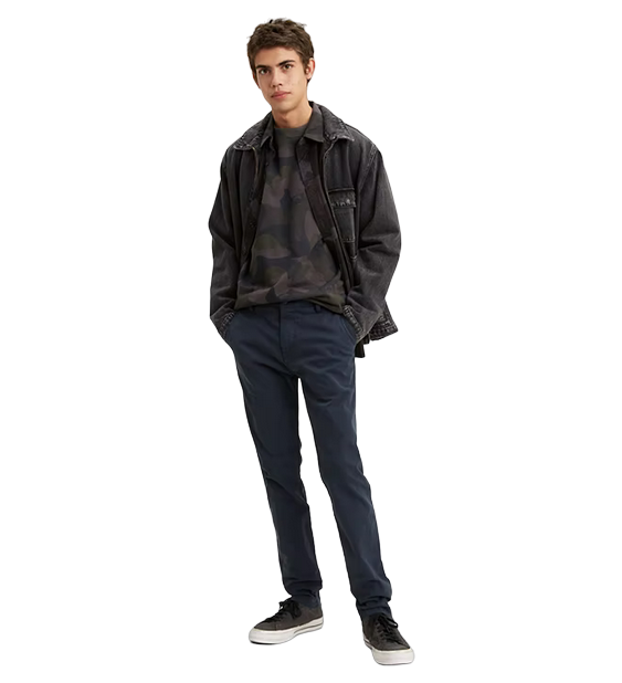 LEVI'S STRAUSS CHINO SLIM TAPER UOMO BLU