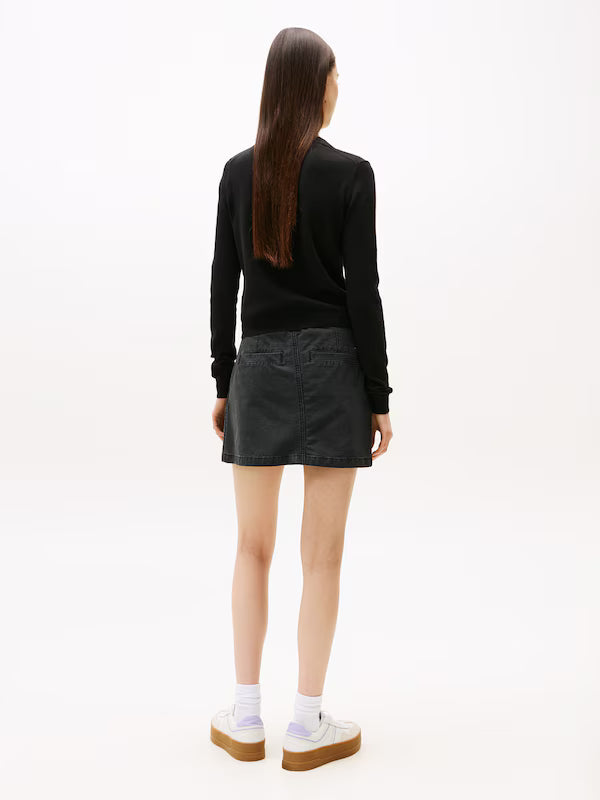 TOMMY JEANS CROPPED RIB CARDIGAN