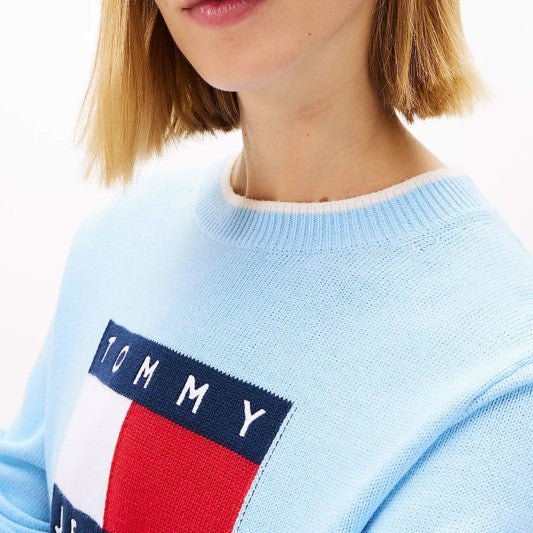 TOMMY JEANS TIPPING FLAG SWEATER