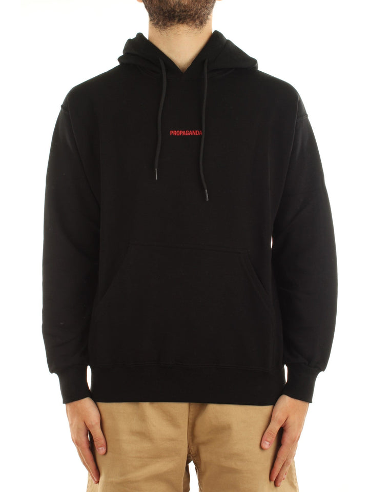 PROPAGANDA FELPA 100% COTONE RIBS ASSAULT NERO