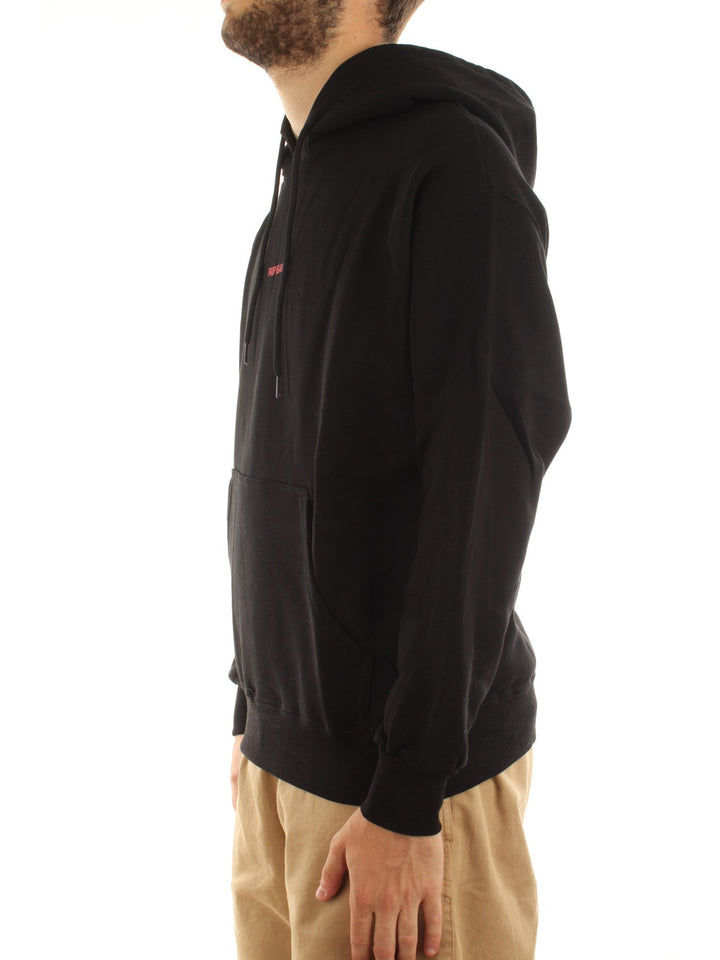 PROPAGANDA FELPA 100% COTONE RIBS ASSAULT NERO