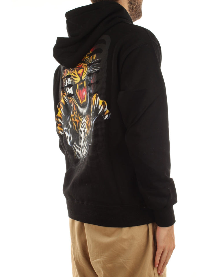 PROPAGANDA FELPA 100% COTONE RIBS ASSAULT NERO