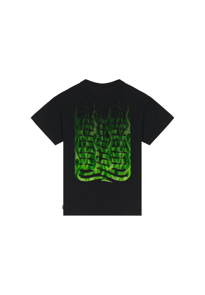 PROPAGANDA T-SHIRT 100% COTONE RIBS FLAME