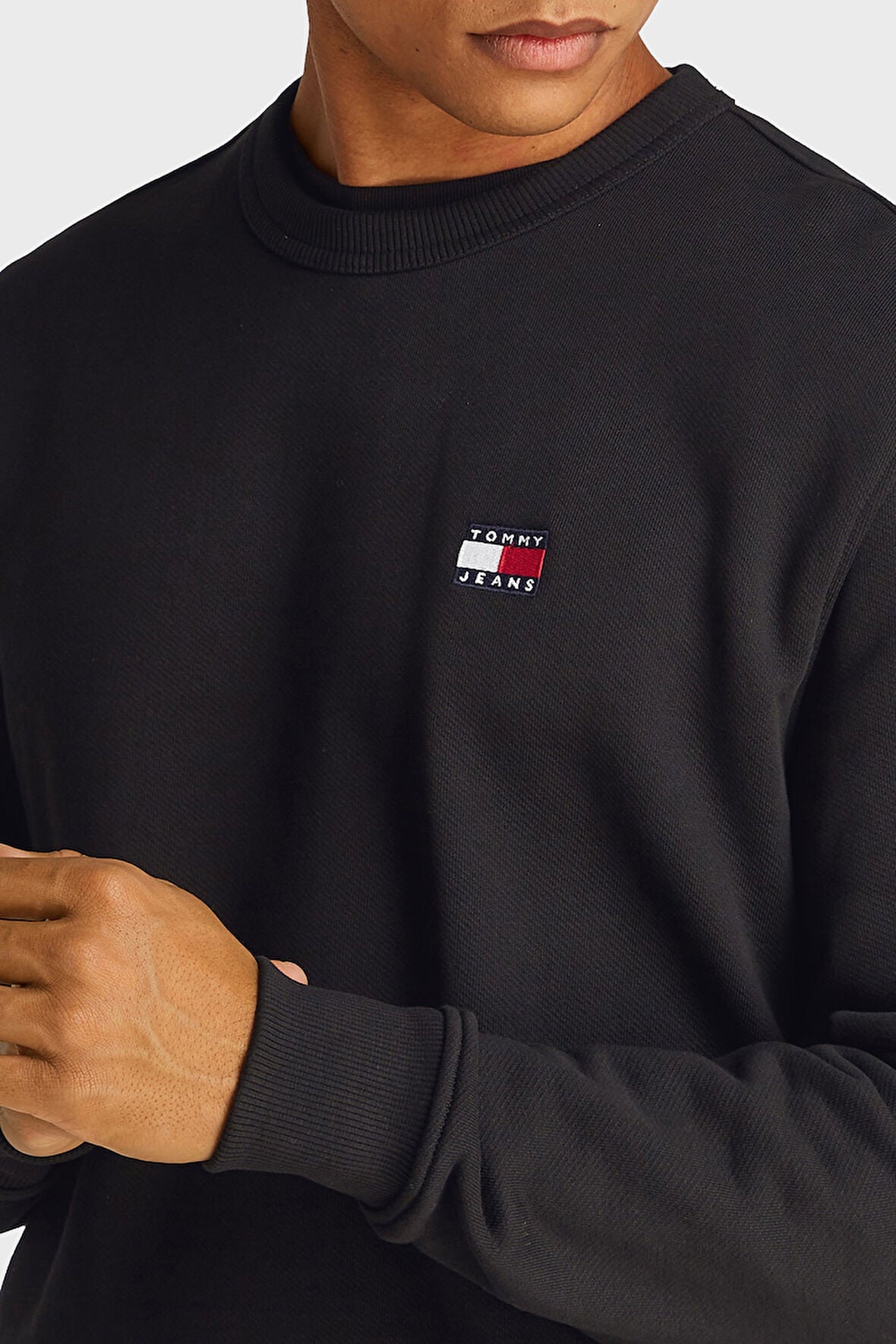 TOMMY JEANS TJM REG BADGE CREW EXT FELPA