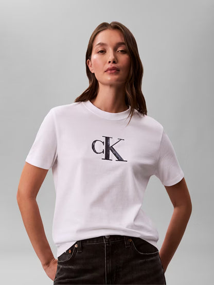 CALVIN KLEIN SS SEQUIN CK GRAPHIC