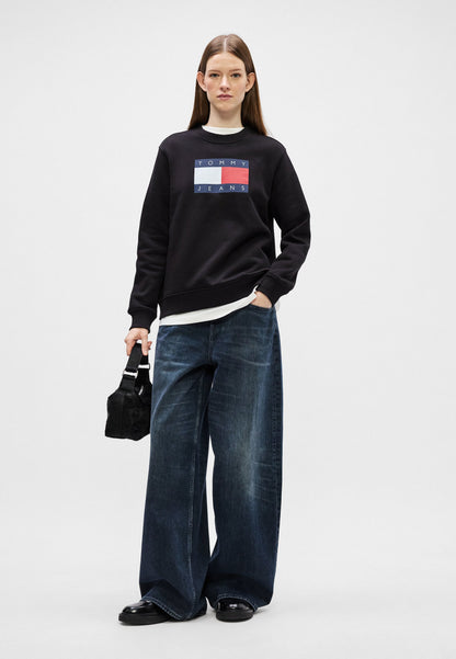 TOMMY JEANS W REG TJ FLAG CREW